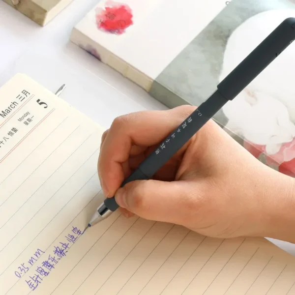 4 Pcs/Set Kawaii Pig Bear Cat Mouse Erasable Gel Pen School Office Supplies Stationery Gift 0.35mm Blue Black Ink - Image 4