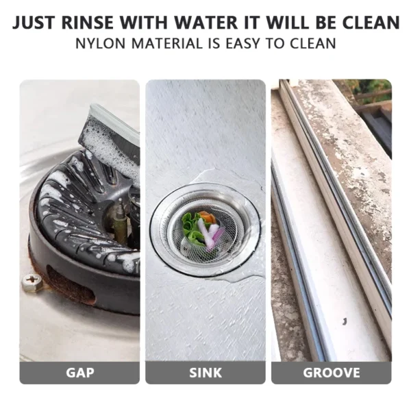Cleaning Brush for Fine Seam Corners Groove Window Cleaning Tools Kitchen Bathroom Tiles Joints Brush Microfiber Toilet WC Brush - Image 5
