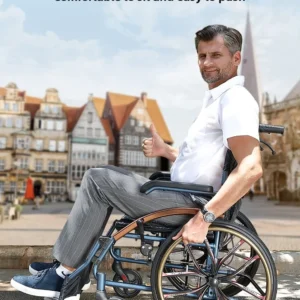 Foldable Lightweight Hospital Rehabilitation Wheelchair Portable Small Scooter for the Elderly