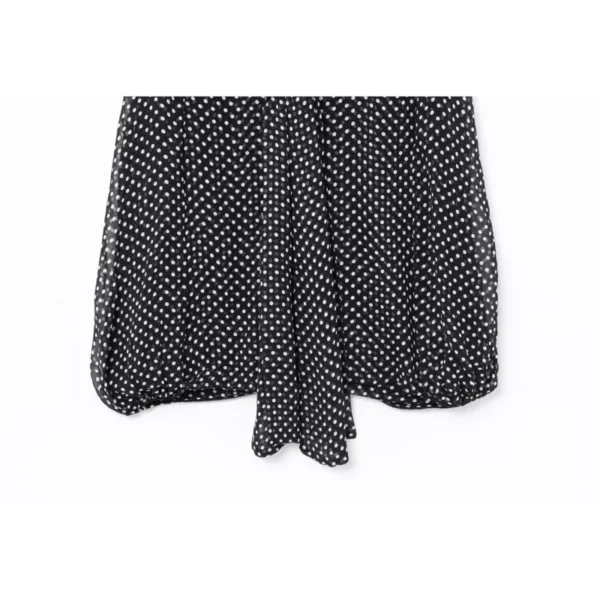 Women Cape Blouse With Tie Detail Spring Casual V Neck Women's Blouse Lightweight Lady Top Long Sleeve Female Shirts & Blousers - Image 6