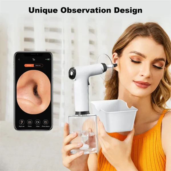 Electric Ear Wax Removal Kit with Soft Spray Safe and Effective Ear Cleaner with 4 Pressure Settings for Ear Wax Irrigation Tool - Image 3