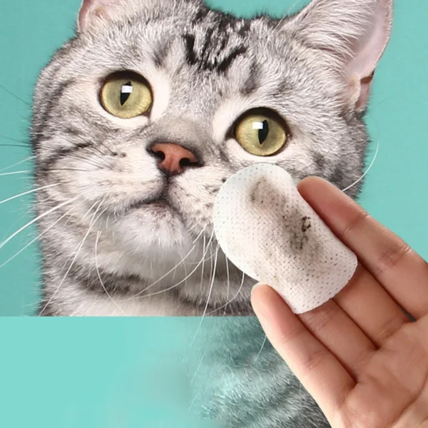Pet Eye Wipes Cats And Dogs Tearmark Wet Wipes Cats And Dogs Universal No Irritation Cleaning Products 130 Canned Wipes - Image 2