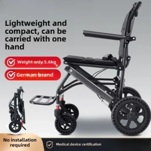 Wheelchair Light Folding Old Man Special Travel Portable Simple Cybers