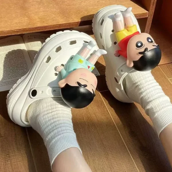MINISO Anime Series Shoe Charms 3D Doll Buckle for Clogs & Sandals Crayon Footwear Decoration X-mas Party Gifts For Girls Boys - Image 5