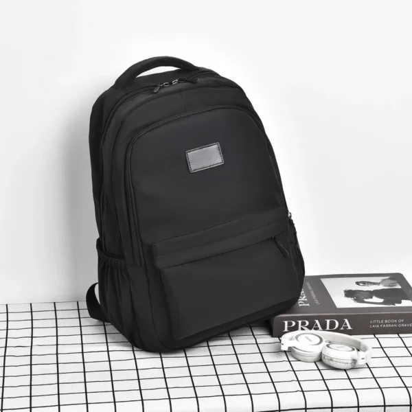 Minimalist Solid Color Unisex Backpacks Leisure Men's Backpack Large Capacity School Bag Women Waterproof Travel Laptop Backpack
