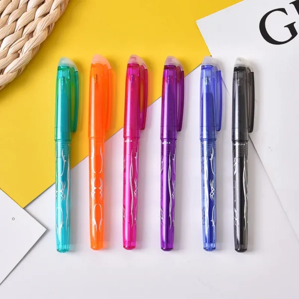8/12Pcs Erasable Gel Pen Multi-color 0.5mm Kawaii Pens Student Writing Creative Drawing Tools Office School Supply Stationery - Image 2