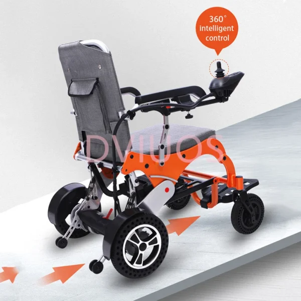 aluminum alloy Disabled Chair Lightweight Foldable Electric Wheelchair For Travels Baby Walker - Image 2