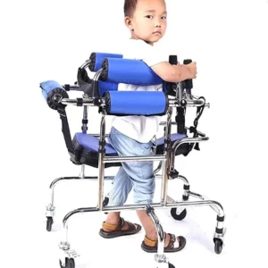 for Size S Children Walker With Universal Wheels Kids Walking Aid For Leg Training Hemiplegia Rehabilitation Cerebral Palsy
