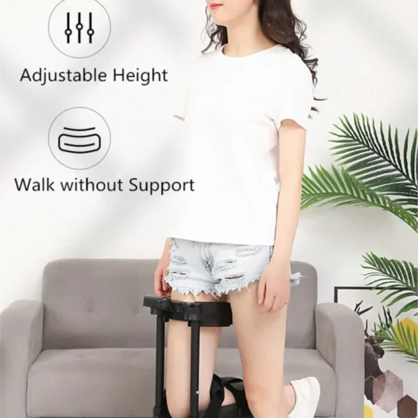 Single Leg Telescopic Walking Aid Support-Free Walking Aids Knee Walker Stick Hands Free Crutch Leg Knee Mobility Support - Image 5