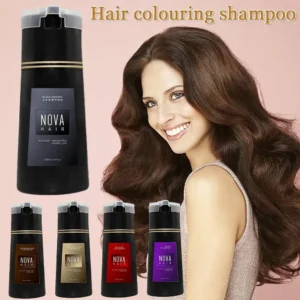 Nova Hair Dyeing Shampoo White Hair Quickly Dyed Black 3-in-1 Shampoo Fluffy Oil Control Hair Care Products Nourish Hair Shampoo
