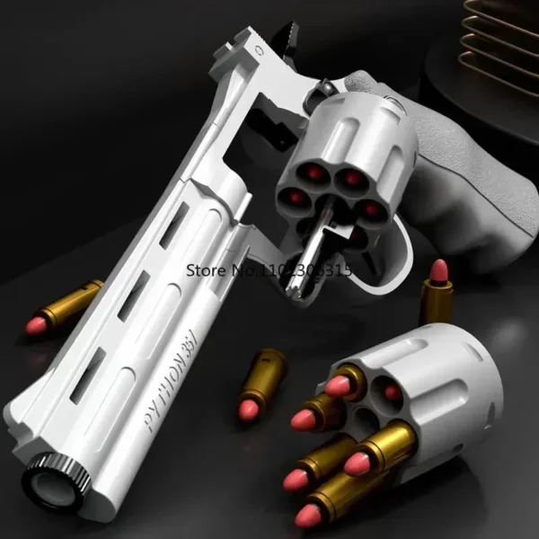 Csnoobs ZP5 357 Revolver Mechanical Continuous Firing Toy Gun Automatic Pistol Soft Dart Bullet CS Outdoor Weapon for Kid Adult - Image 2
