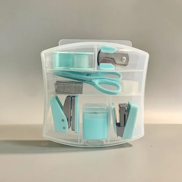 Makaron Mini School Office Supply Kits, Includes Stapler,Scissors, Staple Remover, Staples, Tape Dispenser - Image 5
