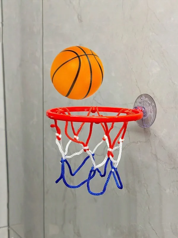 Small Basketball Set Coordinated Wrist Solid Rubber Elastic Ball Children's Exercise Shooting Table Game Toy - Image 2
