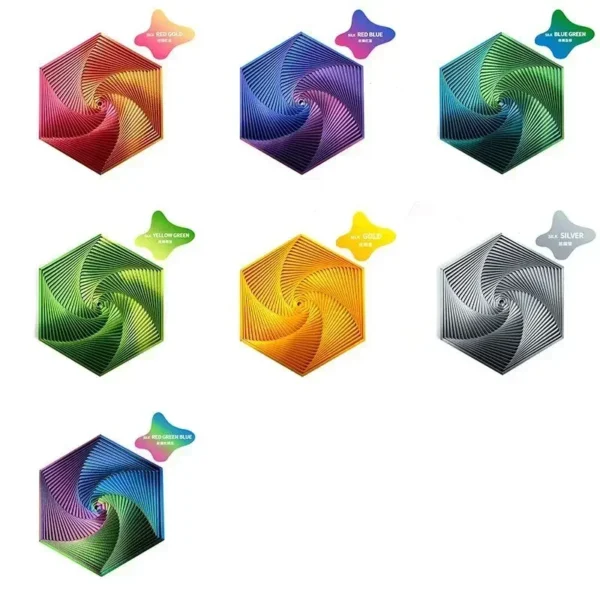 3D Printed Fractal Fidget Hexagon 7cm Portable Playing Sensory Anti-stress Toy Desktop Ornament Kid Toy Visual Toys - Image 6