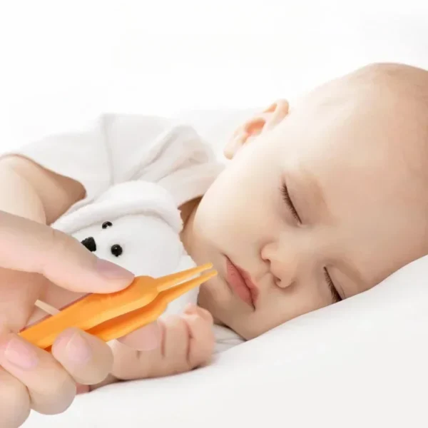 Baby Plastic Tweezers Nose Cleaner Tool Kids Safety Tweezers Cleaning Forceps Toddler Nasal Cavity Care Supplies Baby Essentials - Image 3