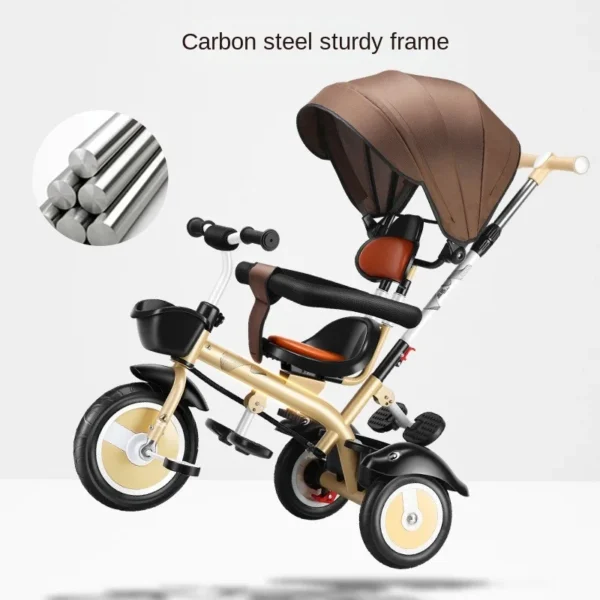LazyChild Children's Three-wheeled Bicycle 1-3-5 Lightweight Baby Bike Small Children 2-6 Years Old Large Stroller Juguete - Image 3
