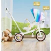 Children's tricycle, bicycle, baby slide artifact, folding, lying, sitting, baby stroller for 3 years old, 1-6 years old - Image 6