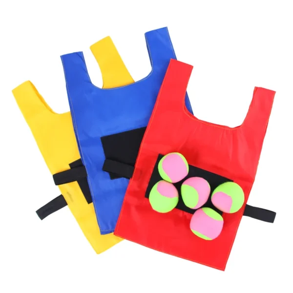 Outdoor Sport Game Props Vest Sticky Jersey Vest Game Vest Waistcoat With Sticky Ball Throwing Toys For Children Kids Sports Toy - Image 4