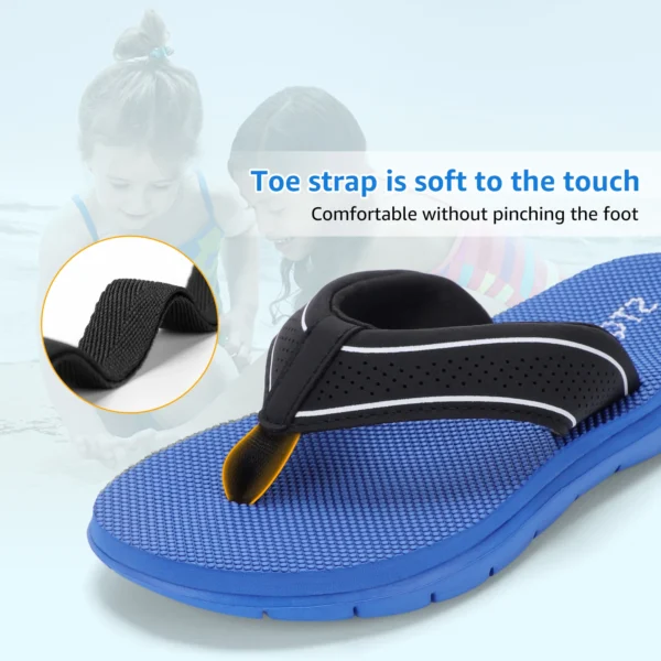 STQ KIDS Kids Flip Flops Boys Girls Unisex Summer Beach Outdoor Indoor Non Slip Sandals - Image 3