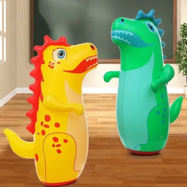 Tumbler Boxing Inflatable Dinosaur Punching Bag Boys Games Sport Toys Christmas Birthday Gift for Boys Girls Parent Child Toys - Image 2