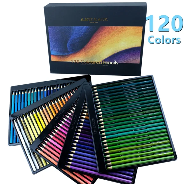 12/24/36/48/72 Colors Oily Colored Pencils Hexagon Wooden Handle Set Artist Painting Drawing Sketch Art Design Student Supplies - Image 3