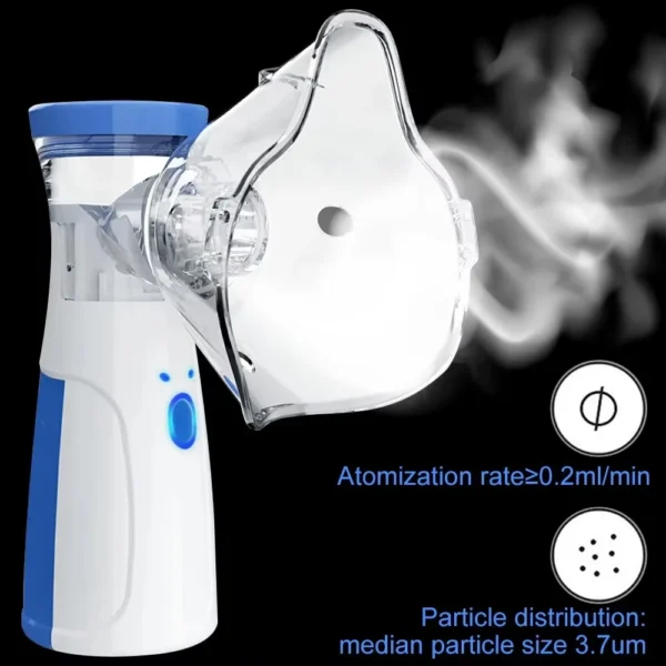 Handheld Portable Autoclean Inhale Nebulizer Mesh Atomizer Silent Inhaler Nebuliser Inhalator for Adult Kids Nebulizador - Image 6