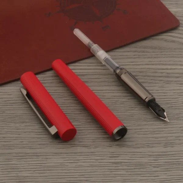 luxury Metal 03 Fountain Pen Gun grey Frosted blue ink pen Stationery Office school supplies ink pens - Image 6