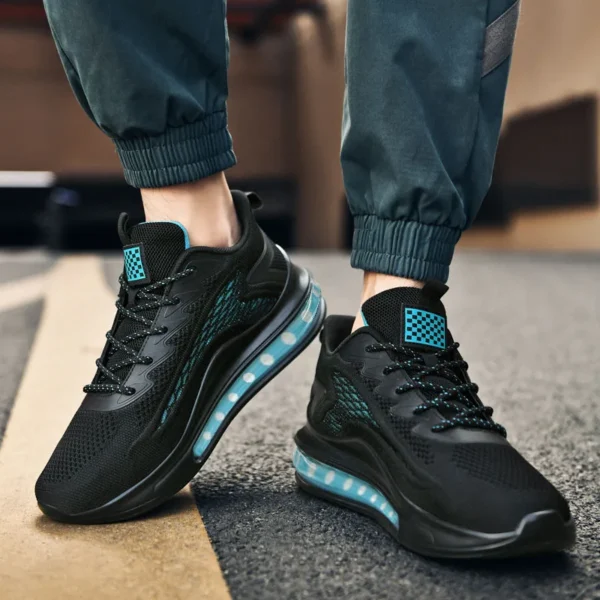 Spring and Autumn New Men's Casual Air Cushion Running Shoes Lightweight Mesh Casual Shoes Anti-Slip Shock Absorbing Sports Shoe - Image 5