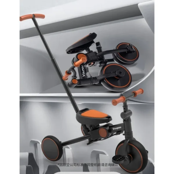 Children's tricycles, baby strollers, 1-3 years old, children's bicycles, music baby strollers, three-in-one baby strollers - Image 6