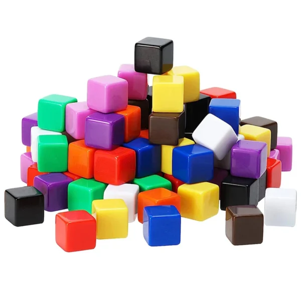 10PCS Blank Dice 16MM Acrylic Cubes Board Games For Kids Classroom Supplies Juegos De Mesa Familiares Divertidos Kinder Spiele - Image 4
