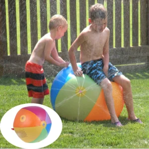 75CM Inflatable Water Spray Ball for Children's Outdoor Summer Fun and Novelty Outdoor Spray Head Splashing Lawn Garden Toy