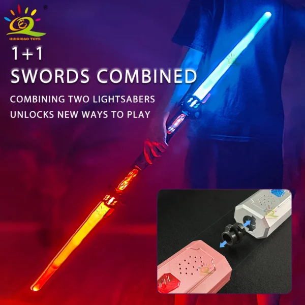Retractable Lightsaber Finger Rotating Laser Sword Flash Luminous Soundfont Force FX FOC Blaster Cosplay Battle Toy for Children - Image 5