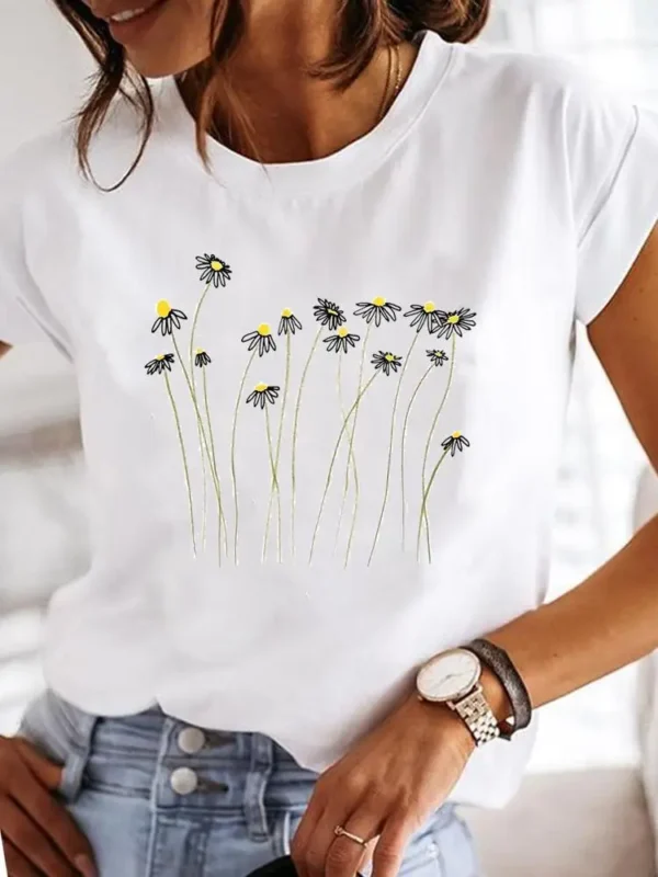 Fashion Short Sleeve Love Sweet 90s Trend Casual T-shirts Clothes Women Female Summer T Clothing Ladies Print Graphic Tee - Image 6