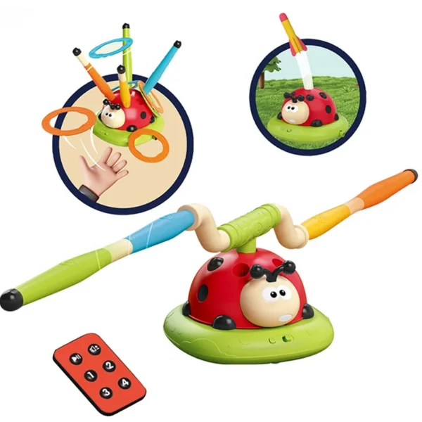 3 Styles Rocket Launcher Ladybug Ferrule Jump Game Machine Outdoor Toy Grasping Movement Ability Developing Sports Educational - Image 5