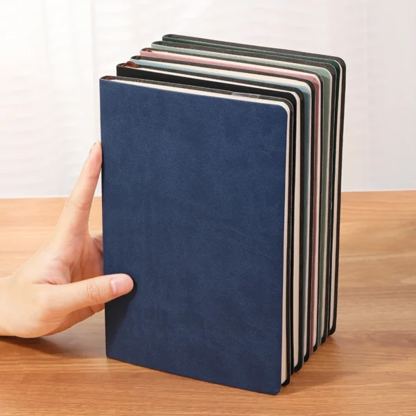 A5 Soft Leather Notebook, 120 Pages, Office Stationery, Waterproof Cover, Comfortable Touch, Hot Selling - Image 4