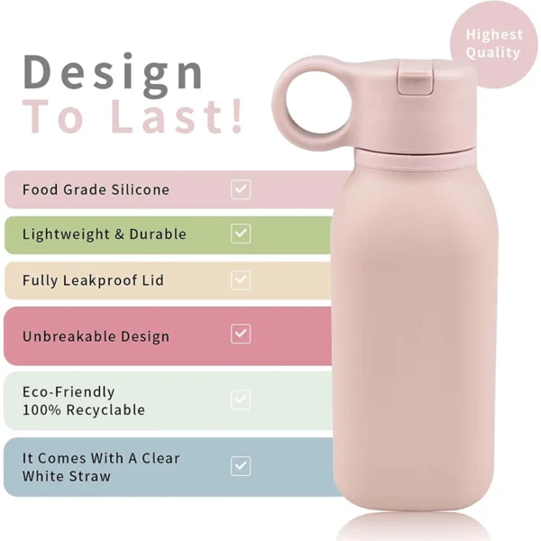 1PCS Baby Learn To Drink Cup Drinkware Silicone Cups For Toddlers & Kids LeakProof Child Water Cup Bottle Feeding Cup Baby Stuff - Image 5