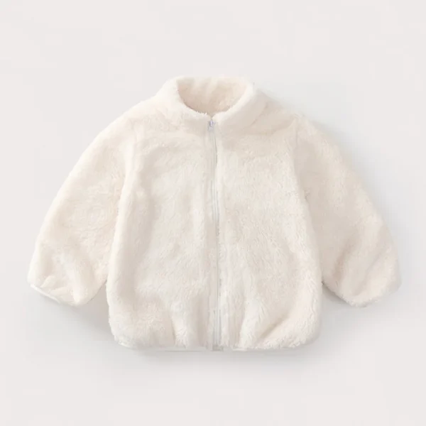 1pcs Boys Girls Autumn Coat Children Winter Thermal Fleece Jacket Kids Coats Double Sided Velvet Outerwear Baby Warm Clothes - Image 5