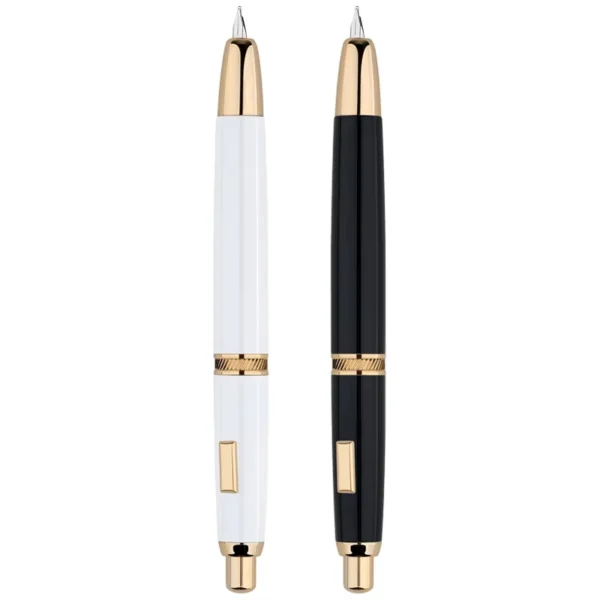 MAJOHN A1 Press Fish Scale Striped Metal Engraving Fountain Pen Retractable WIth Clip/No Clip Ink Pen Office School Writing Gift - Image 6
