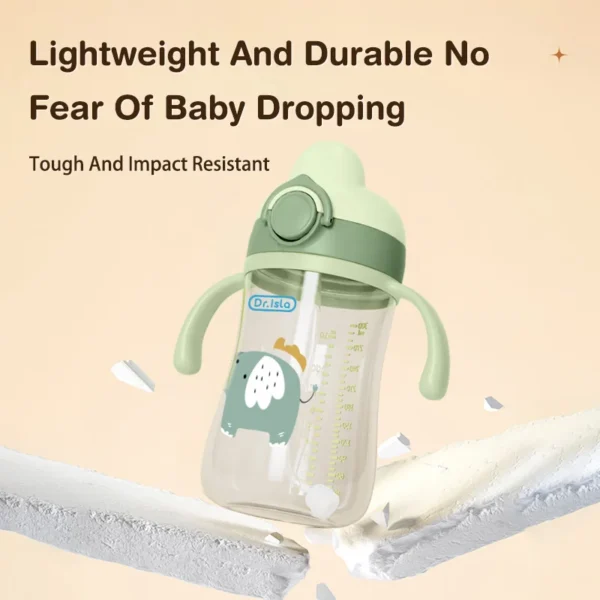 Dr.isla 300ml Baby Water bottles Baby Feeding Cup With Straw Children Learn Feeding Drinking Bottle Kids Training Cups BPA Free - Image 6