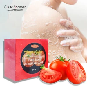 Gluta Master Tomato Gold Leaf Whitening Soap 250g Cleans Skin Fades Spots Shrinks Pores Contains Vitamin C Glutathione