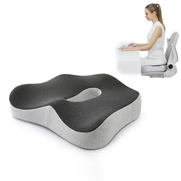 Memory Foam Office Chair Cushion Car Seat Support Waist Pillow Massage Lumbar Orthopedic Pillow Buttock Coccyx Cushion Back Pads - Image 4