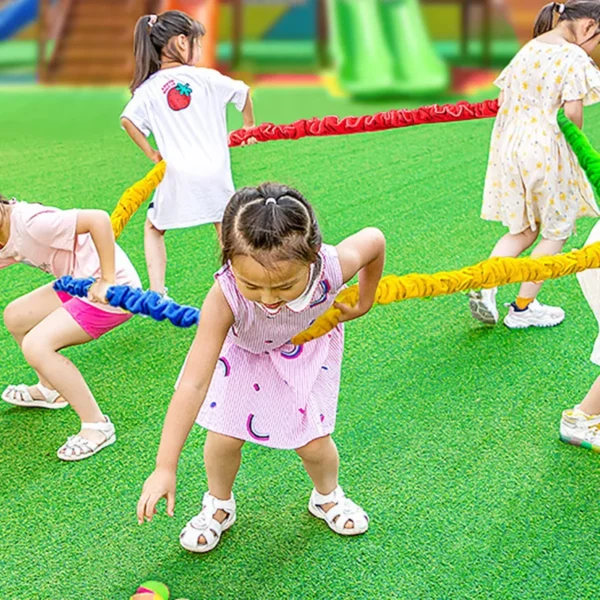 Team Building Games Outdoor Elastic Fleece Cooperative Stretchy Band Integrations Challenges Fun For Children And Adults - Image 2