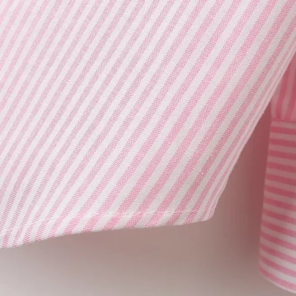 KEYANKETIAN Autumn New Neutral Style Oversize Lapel Long Sleeve Blouse Color Matching Women's Oxford Striped Shirt Basic Chemise - Image 4