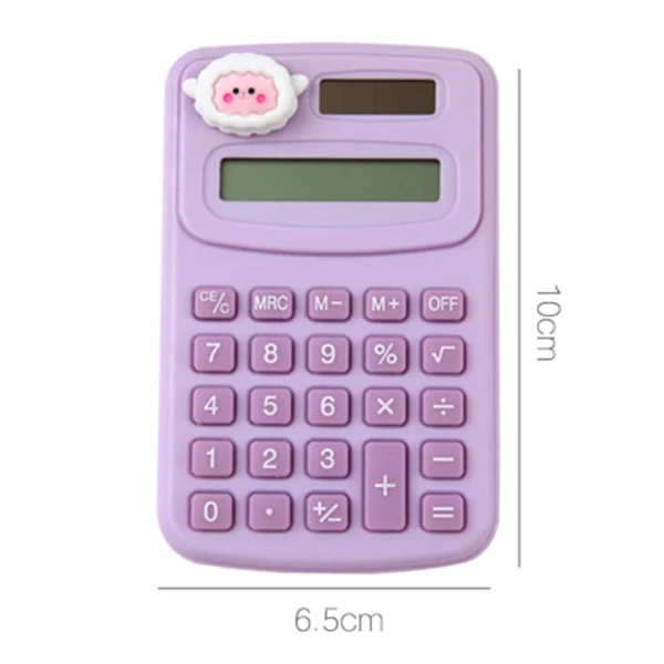 Portable Mini Cute Calculator Cartoon Digit Calculator Students Office School Supplies Stationery - Image 4