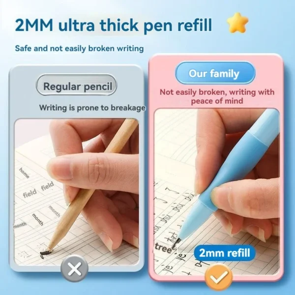 Cute Dolphin 2mm Mechanical Pencils Set Carpenter Drafting HB Pencil 2.0 mm for Drawing Writing Sketching Kawaii School Supplies - Image 5