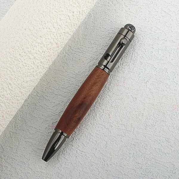 Premium Metal Ballpoint Pen with Wood Barrel for Smooth Writing Experience and High-End Design-0.7MM Ink-Office pens - Image 5