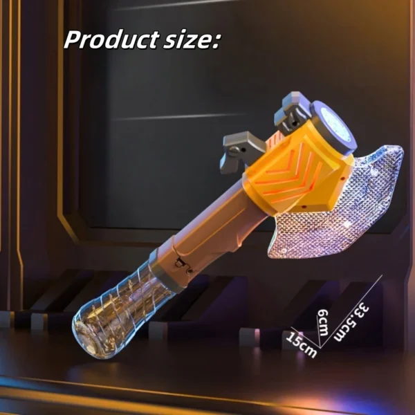 Handheld Bubble Machine Fully Automatic Axe Lighting Bubble Maker Stick Summer Outdoor Party Birthday Toy Gift - Image 2