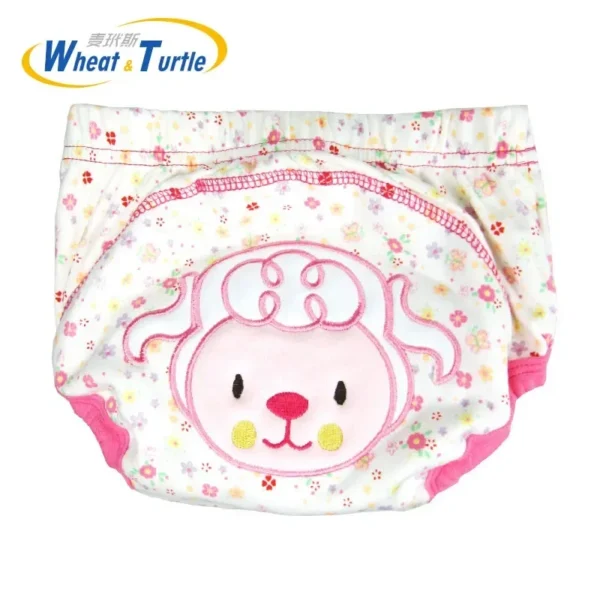 Mother Kids Baby Bare Cartoon Pattern Cloth Diapers Unisex Reusable Washable Infants Children Cotton Training Panties Diapering - Image 3