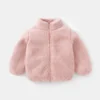 1pcs Boys Girls Autumn Coat Children Winter Thermal Fleece Jacket Kids Coats Double Sided Velvet Outerwear Baby Warm Clothes - Image 2