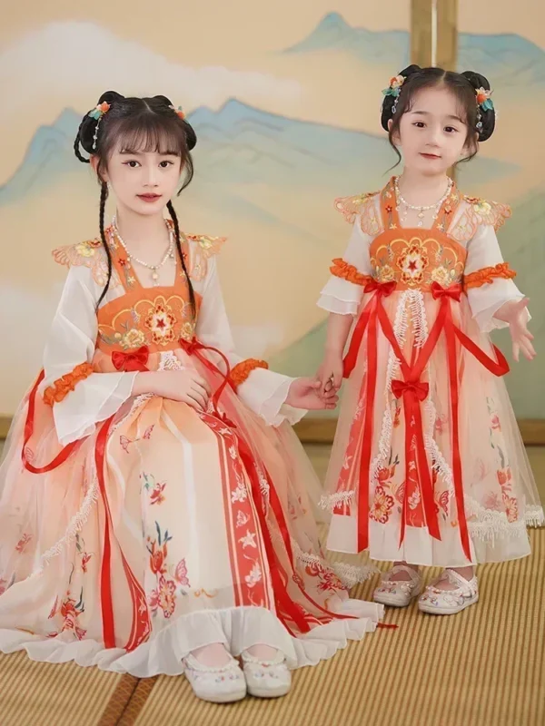 Summer Girl Hanfu Princess Dress Kids Clothes Children Cosplay Costume Baby Clothing Stage Long Fairy Girls Dresses Vestidos - Image 6